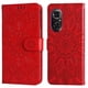 thumbnail image 1 of Funda tipo cartera FOXDOCK para Honor 50 SE , diseño girasol en relieve, cuero PU, cierre magnético, soporte y tarjetero, 1 of 5