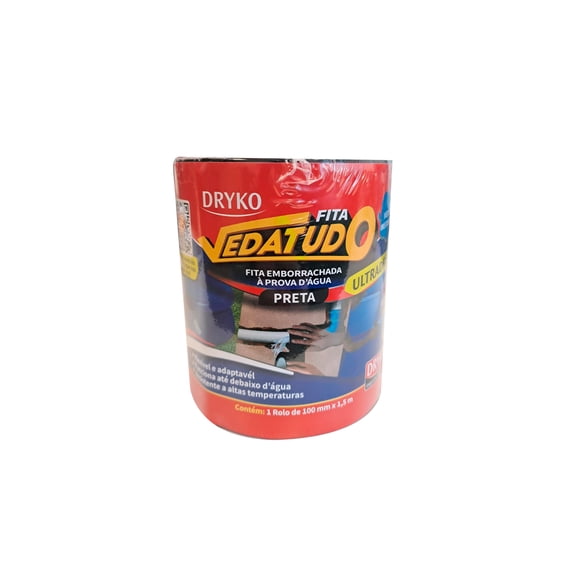Parche sellador Drykofita  Negro 100mm X 1,5mt