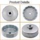 thumbnail image 2 of Llave para filtro de aceite Ibetter resistente de 74 mm con 14 ranuras para Volkswagen, Mercedes Benz, VW, Audi, Porsche, Mazda, Sprinter, Mobil1 selectos, Bosch y Mahle, 2 of 5