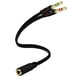 thumbnail image 1 of Divisor de auriculares D&K Exclusives de 3,5 mm hembra a 2 macho, 1 of 7