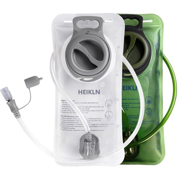 Bolsas de Agua HEIKLN de 2L Paquete de 2 para Mochilas de Senderismo Sin BPA