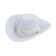 thumbnail image 1 of Mini Sombrero De Vaquero Flocado Para Figuras Coleccionables De 12 Pulgadas, Color Blanco, 1/6, 1 of 5