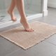 thumbnail image 1 of REGALWOVEN Alfombra de Baño con Flecos de Waffle Suave Absorbente para Lavandería Lavable Alfombras de Baño Gruesas Regalos para el Hogar Bohemia Caqui 18" x 30", 1 of 7