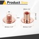 thumbnail image 2 of Uxcell 50set Tornillo Chicago M5 x 6mm 8mm Longitud Metal Phillips Clavo Remache Estudio Tornillo Pernos Remaches Poste de Unión Tornillo para Manualidades de Cuero, Oro Rosa, 2 of 7