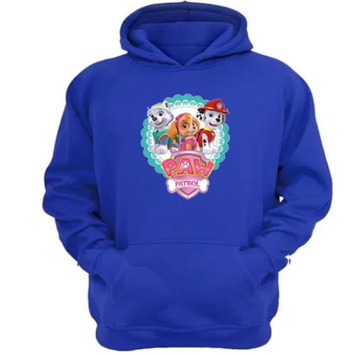 Genérico - Polerón Canguro Paw Patrol Azul Talla Xs Unisex