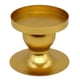 thumbnail image 3 of Candelero Redondo De Hierro, Candelabro De Pilar Decorativo Dorado, Bandeja De Soporte, 3 of 5