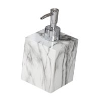 Bothyi - Dispensador De Jabón Líquido Para Manos Con Bomba Para Encimera De Hotel, Baño, Cabezal Plateado Y Blanco