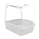 thumbnail image 2 of Caja de Baño para Pájaros con Gancho, Caja de Baño para Pájaros, Accesorio para Jaula, Baño para Loros, Caja de Ducha, Bañera para Loros con Jaula Par Blanco, 2 of 2