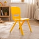 thumbnail image 2 of Kidscool Silla Infantil Apilable Ergonómica de Plástico Reforzado Amarillo 34x38x52 cm, 2 of 3