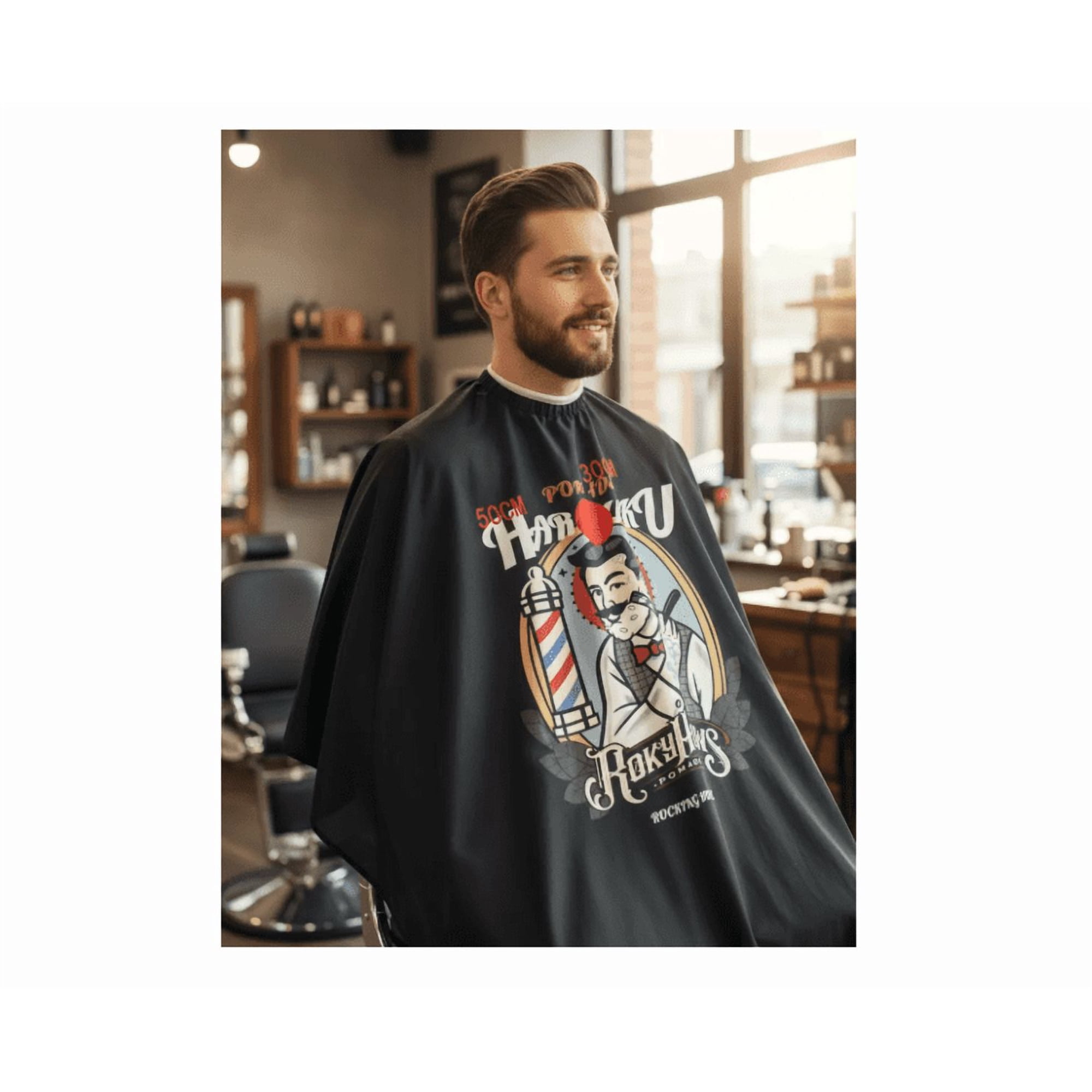 Bienok - Capa Corte De Barbero Barbería Diseñon #104