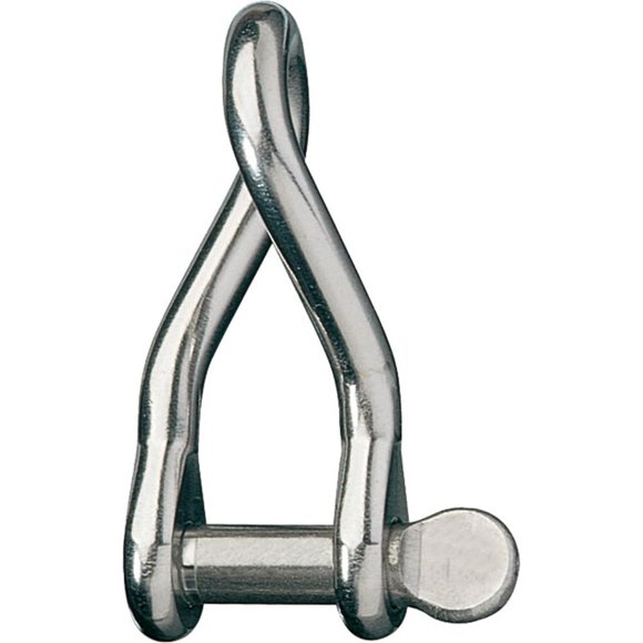 Twisted Shackle Ronstan 3/16 Pin, 2,4 cm de largo x 1,1 cm de ancho