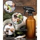 thumbnail image 3 of Botellas de aerosol LiBa de vidrio ámbar, 500 ml, 2 paquetes, recargables, 3 of 9