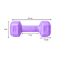 thumbnail image 2 of Par Mancuernas Hexagonales PVC 4 Kg c/u Pesas Fitness 8 Kg Total, 2 of 3