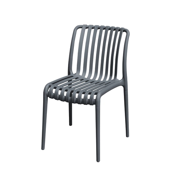 Pack 4 Sillas Terraza Stripes Grafito 47x56x79cm