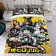 thumbnail image 4 of My Hero Academia Conjunto de sábanas temático, trío de piezas, cómodo y amigable con la piel, diseño único, regalo de decoración para el hogar para familiares, amigos y fans,135cm *200cm, 4 of 6