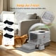 thumbnail image 3 of Caja de arena TEKEPL XL de acero inoxidable gris con pala, 3 of 9