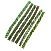 Magideal - 6 Uds Diy Miniatura Coloridas Tiras Racimo Para Tren Paisaje Ferrocarril Paisaje Diseño De Arena Modelo Miniatura Bases Y Dioramas 07 Cm De Ancho