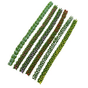 Magideal - 6 Uds Diy Miniatura Coloridas Tiras Racimo Para Tren Paisaje Ferrocarril Paisaje Diseño De Arena Modelo Miniatura Bases Y Dioramas 07 Cm De Ancho