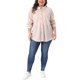 thumbnail image 2 of Agnes Orinda Conjuntos de Halloween para Mujeres Tallas Grandes Camisa de Punto Waffle Chaqueta Casual de Manga Larga con Botones Blusas 1X Rosa Claro, 2 of 5