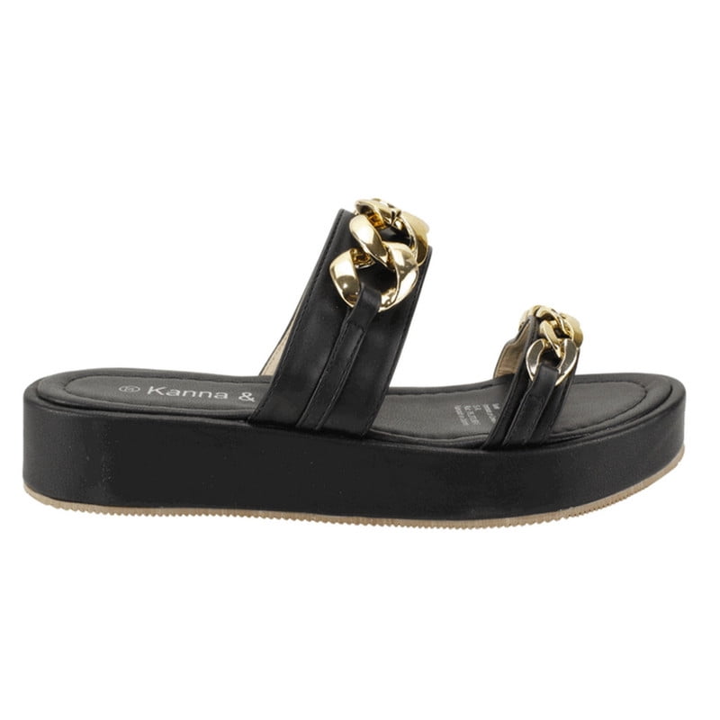 Sandalia Kanna & Co Argollas Negra