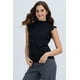 thumbnail image 2 of Polera Mujer Rib Terminaciones Negro, 2 of 4