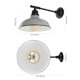 thumbnail image 3 of Aplique de pared JONATHAN Y 31 cm gris/negro 1 luz, 3 of 9