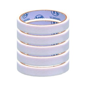Magideal - Cinta De Enmascarar Blanca De Grado Profesion Cinta De Pintor Resistente A La Cintas Adhesivas Fáciles De Pelar Cinta De Enmascarar De Uso , Medio Blanco 5Pcs 20Mm