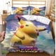 thumbnail image 1 of Pokémon Pikachu Bedding Set Printed 100% Polyester Kids 3d Kids King Size Bedding Bed Cover Set Cute Printed Cartoon Bed Sheets, 1 of 5