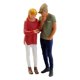 thumbnail image 3 of 1:64 Escala Pintada A Mano Modelo En Miniatura Pareja Figuras Parque Diorama Rose, 3 of 5