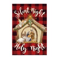 Magideal - Bandera De Jardín Decorativa Navideña, Pancarta De Exhibición De Pared, Accesorios De Decoración Navideña, Bandera De Patio Para Patio Festivo, Al Air