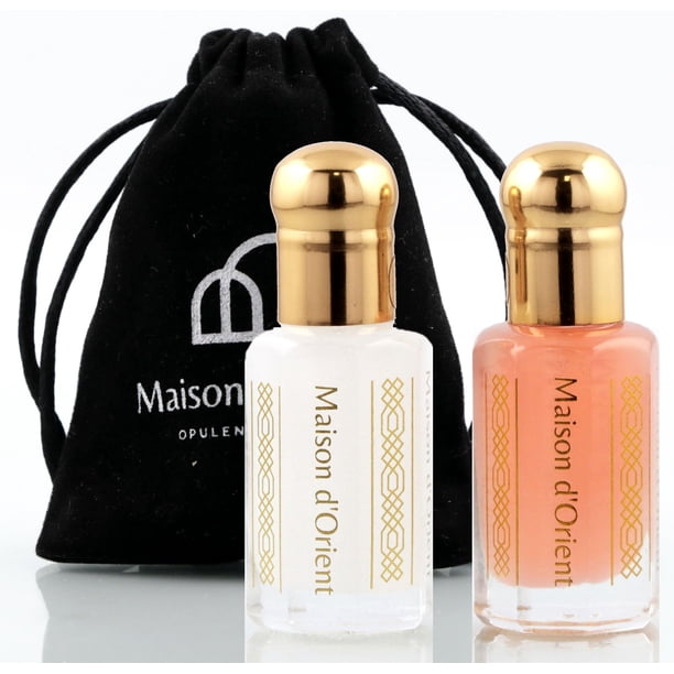 Aceite perfumado Maison d'Orient Tahara Collection, almizcle rosa y almizcle blanco, 2 x 6 ml