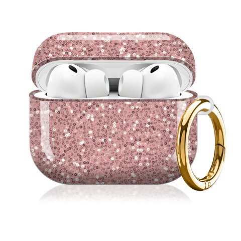 Estuche Kljfhwji Para Airpod Pro 3 En Oro Rosado Con Llavero