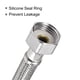 thumbnail image 5 of Conector de línea de suministro de grifo de 16" Uxcell, G1/2 hembra x G1/2 macho manguera de suministro de agua de acero inoxidable 304, 5 of 7