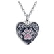 thumbnail image 1 of Collar relicario cenizas o recuerdos mascotas huellita rosa vintage, 1 of 3