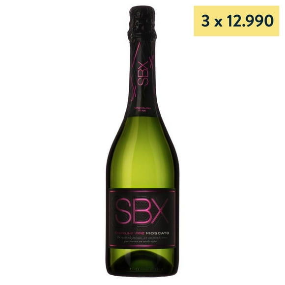 Espumante SBX Moscato 12° Botella, 750 cc