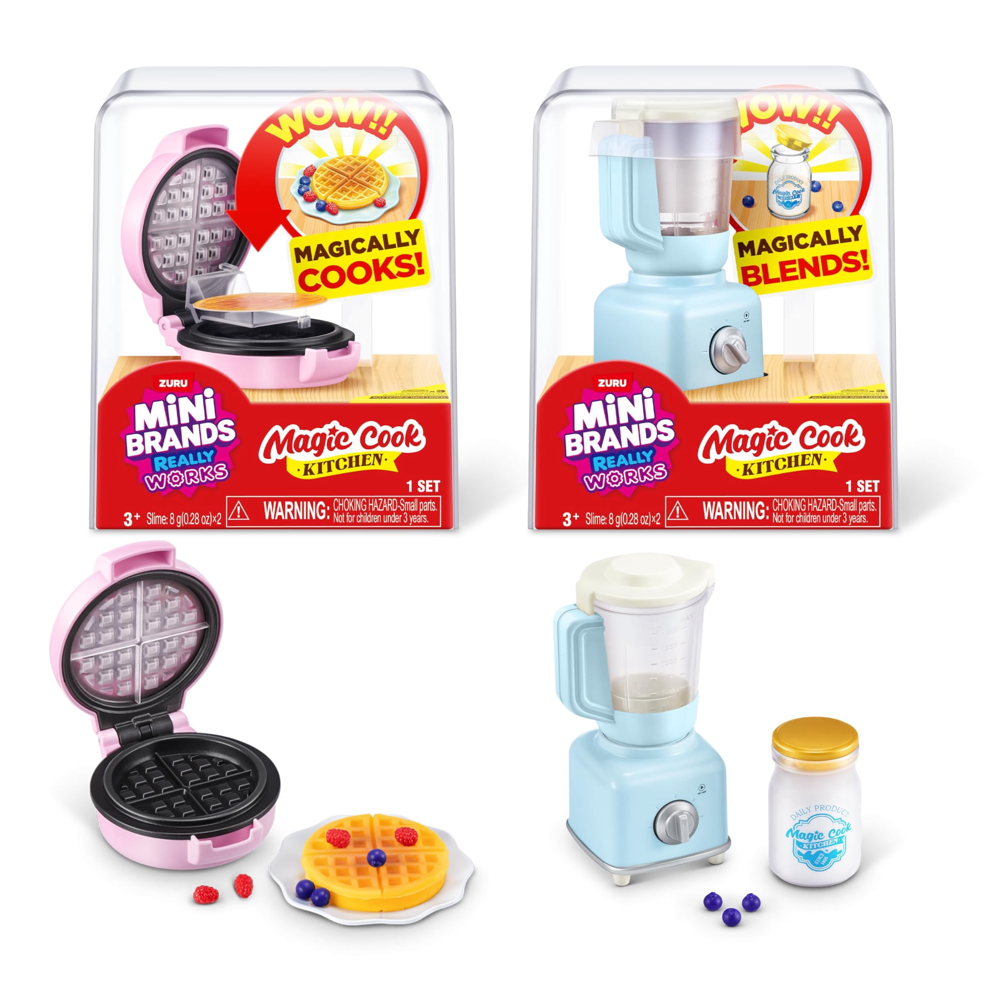 Juego De Máquina Para Hacer Gofres Y Licuadora Magic Cook Kitchen De Toy Mini Brands