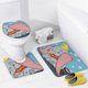 thumbnail image 4 of Dumbo-theme 4-Piece Shower Curtain Set with Rugs, Waterproof Bathroom Decor Set Includes Bath Mat, U-Shaped Rug, Toilet Lid Cover and Curtain with Hooks, 4 of 6