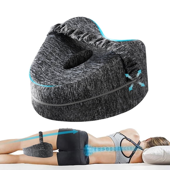 Almohada de piernas Vertdens para personas que duermen de lado, color gris