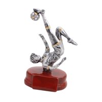 Magideal - Figura De Hombre Con Trofeo De Fútbol, Estatua De Resina Masculina, Trofeo De Equipo Individual, Escultura Artística Con Temática De Fútbol Para Compe