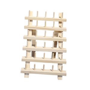 Magideal - Estante Para Hilos De Coser, Conos Duraderos, Estante Para Ahorrar Espacio, Soporte De Hilo De Madera Resistente, Organizador De Costura Para Trenzado , 30 Carrete
