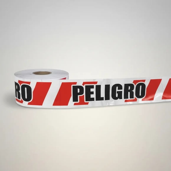 Cinta Peligro Rollo 350 Metros Color ROJO-BLANCO