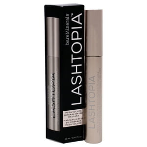 Máscara De Pestañas A Base De Minerales Lashtopia Mega Volume - Ultimate Black De Bareminerals Para Mujeres - Máscara De Pestañas
