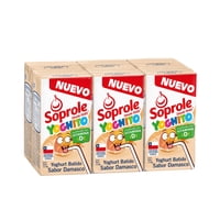 Yoghurt Batido Sabor Damasco Pack 6 Caja 690 G Soprole