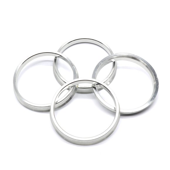 Anillos centradores de buje GoldenSunny 73,1 mm/66,1 mm paquete de 4 color plata