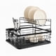 thumbnail image 1 of Secaplatos Escurridor 2 Niveles Acero Inox Negro Simplit, 1 of 8