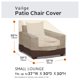 thumbnail image 2 of Fundas impermeables para sillas de patio Vailge, resistentes, paquete de 2, 2 of 8