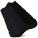 thumbnail image 1 of Pantalones cortos No Show Socks Wernies para mujer, negros, de corte bajo, antideslizantes, 1 of 7