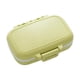 thumbnail image 1 of Contenedor de pastillas de viaje, accesorio multifunción, 3 compartimentos, Mini pastillero portátil resistente, estuche organizador para suplementos , VERDE, 1 of 5