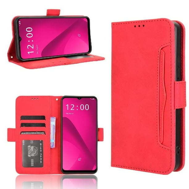 Funda Tipo Billetera FOXDOCK para T-Mobile Revvl 7 5G – Tapa Flip con Tarjetero