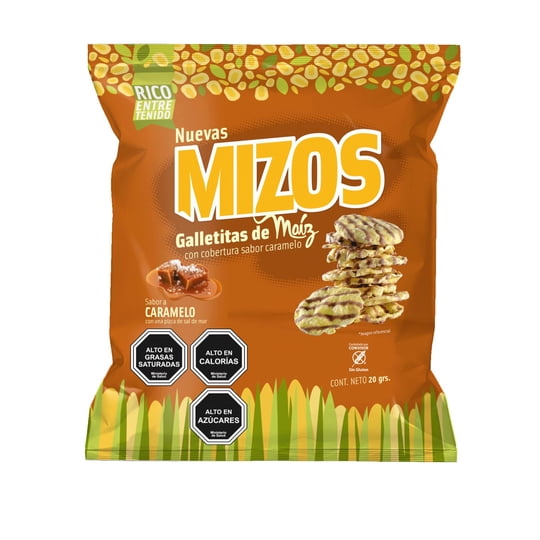Galleta Maiz Caramelo 20g 20 g Mizos